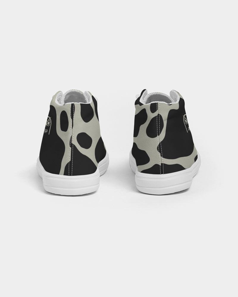 greyandblack Kids Hightop Canvas Shoe