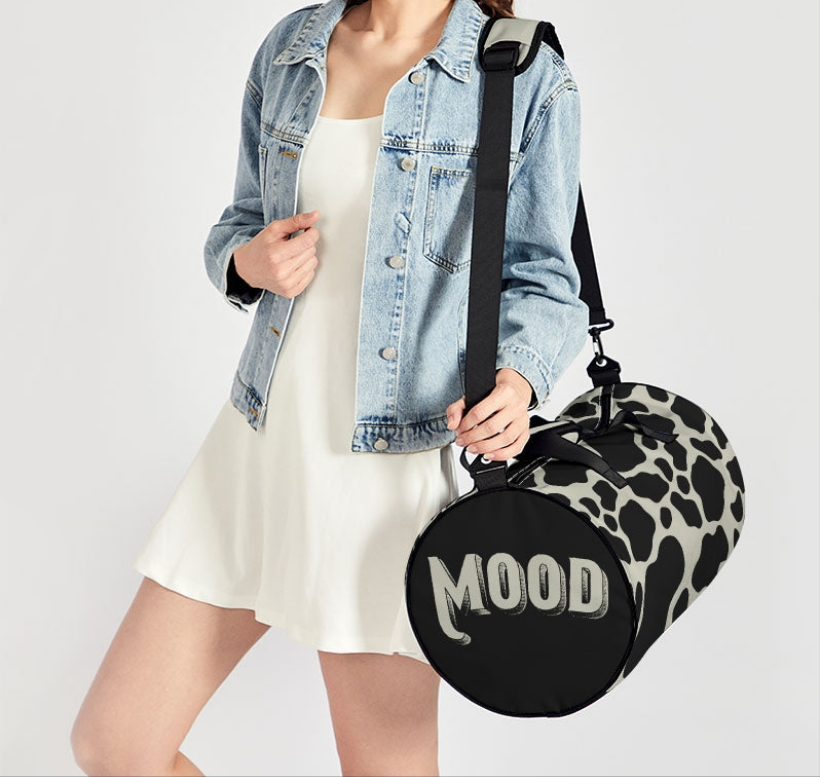 Grey MOOD Sports Duffle Bag