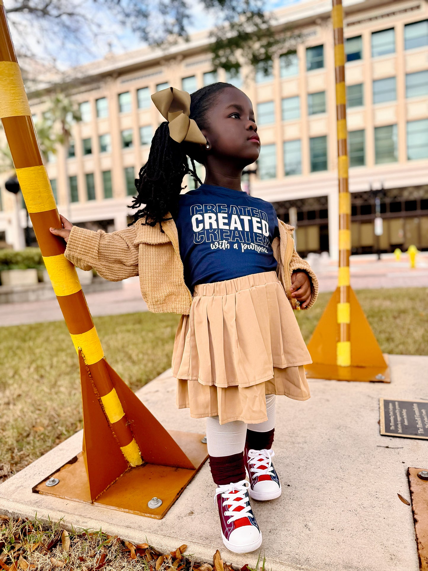 Navy Created Kids Tee