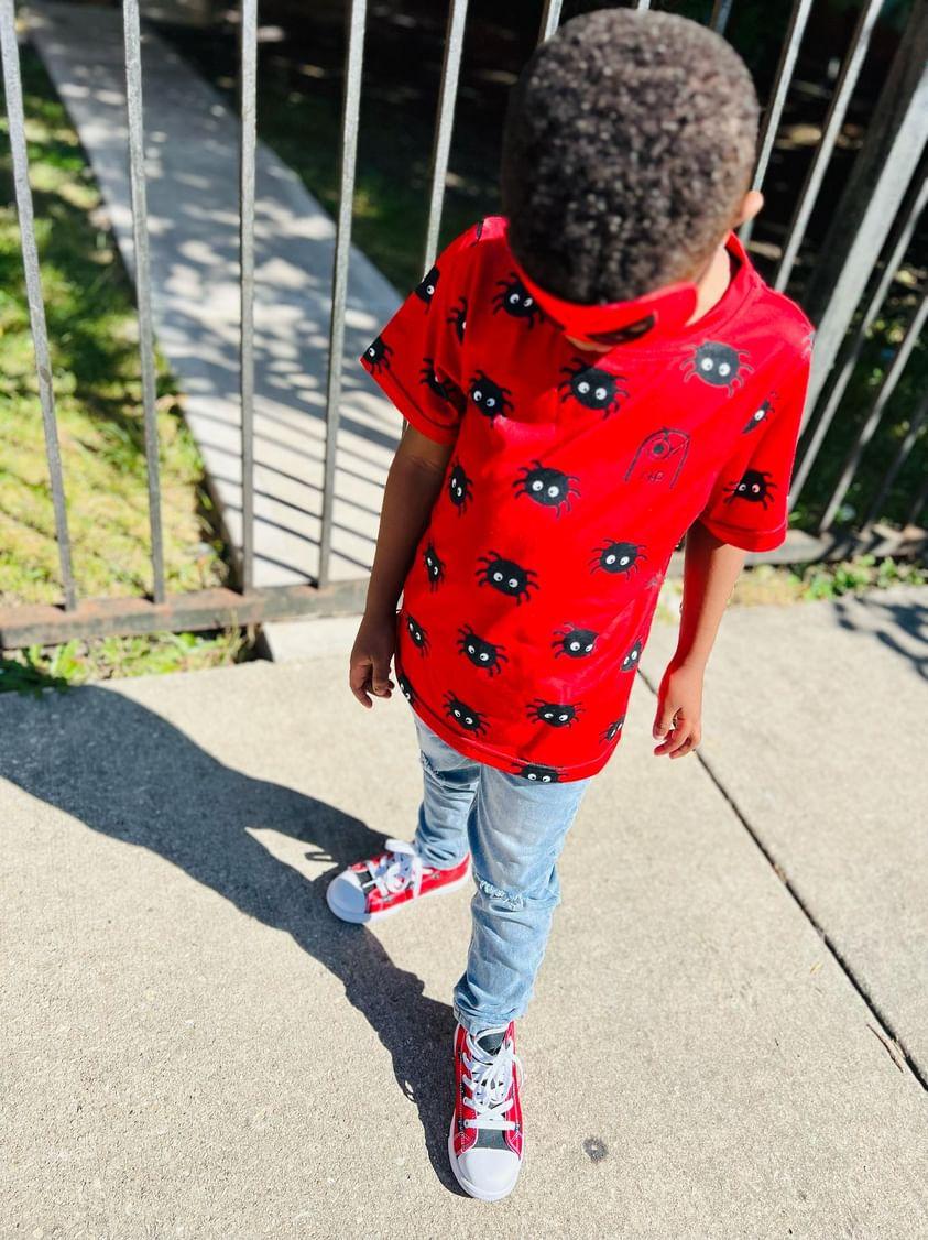 Crimson Spider Kids Tee