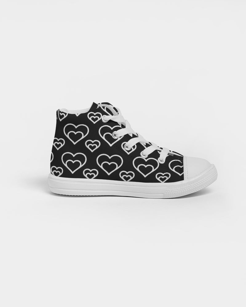 Black Hearts Kids Sneakers