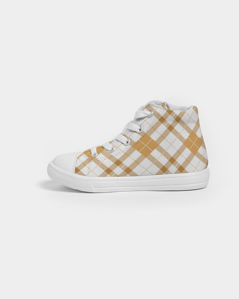 Winter Plaids Kids Sneakers