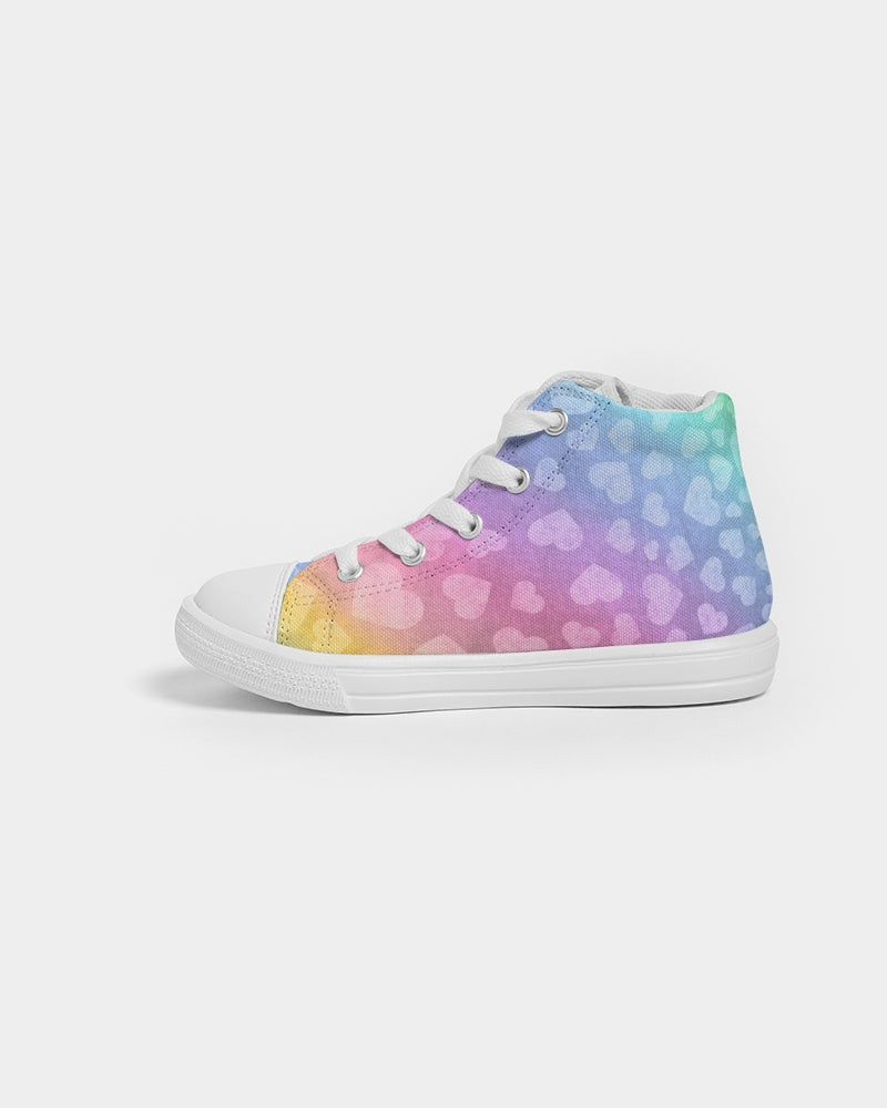 Rainbow Hearts Kids Sneakers