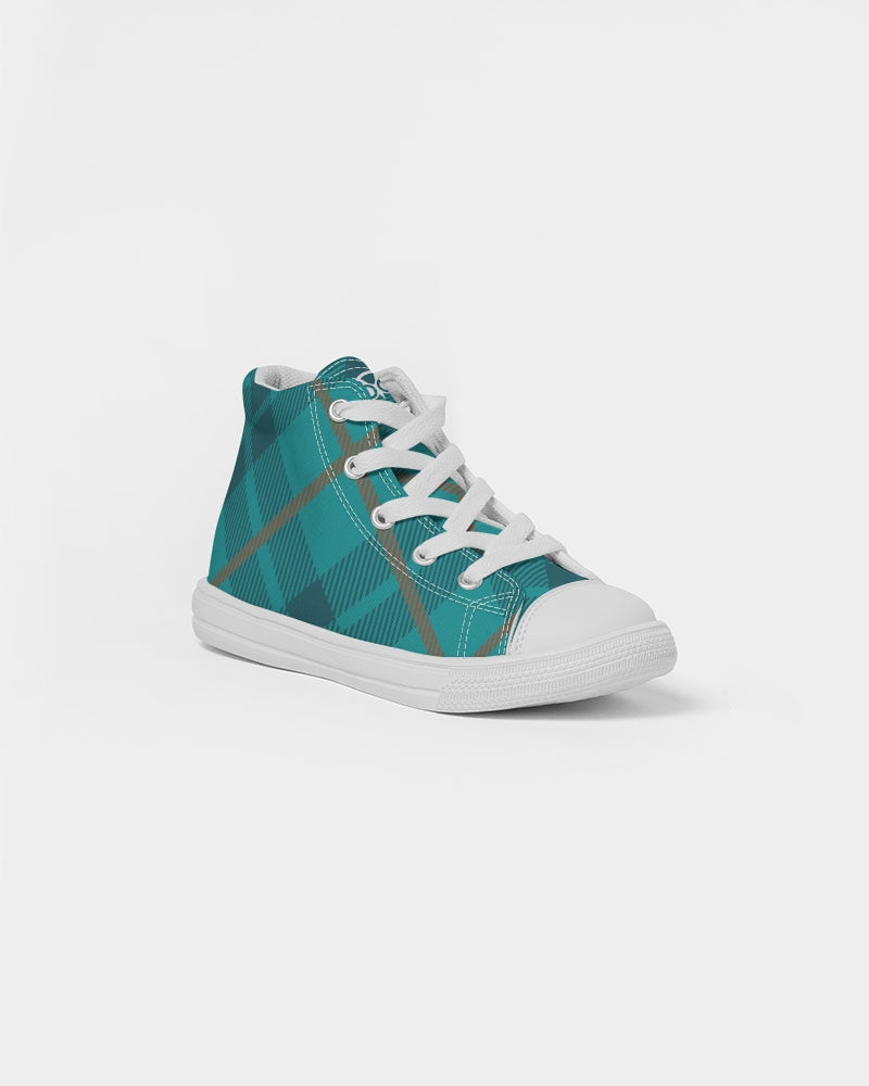 Ocean Plaids Kids Sneakers