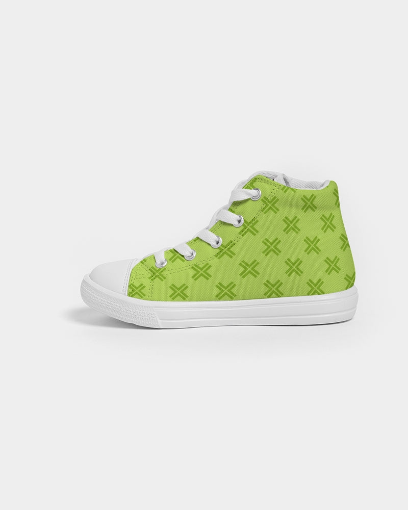 Geo Lime Kids Sneakers