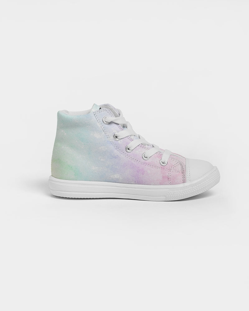 Watercolor Clouds Kids Sneakers