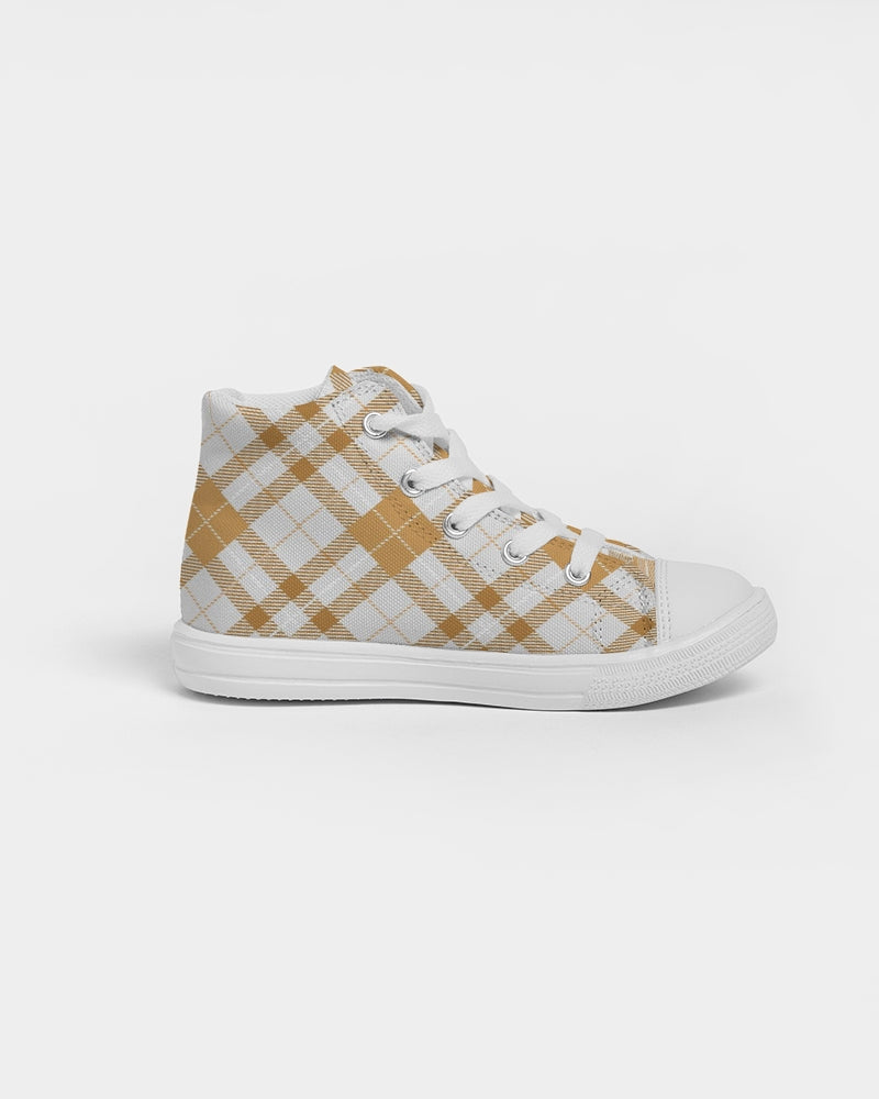 Winter Plaids Kids Sneakers