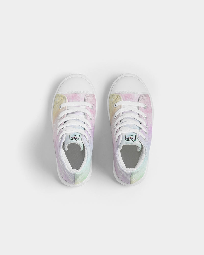Watercolor Clouds Kids Sneakers