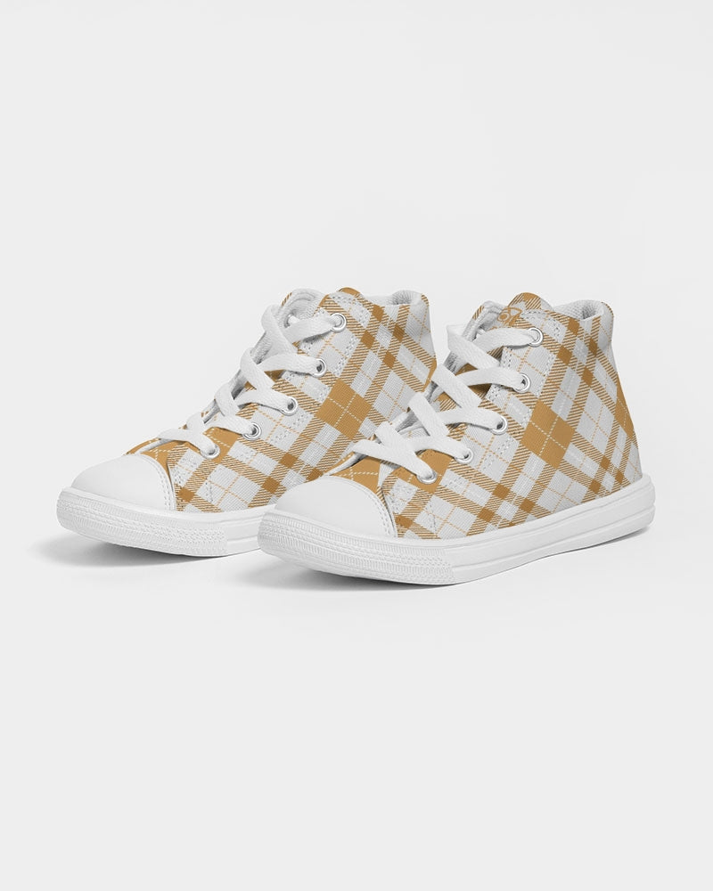Winter Plaids Kids Sneakers