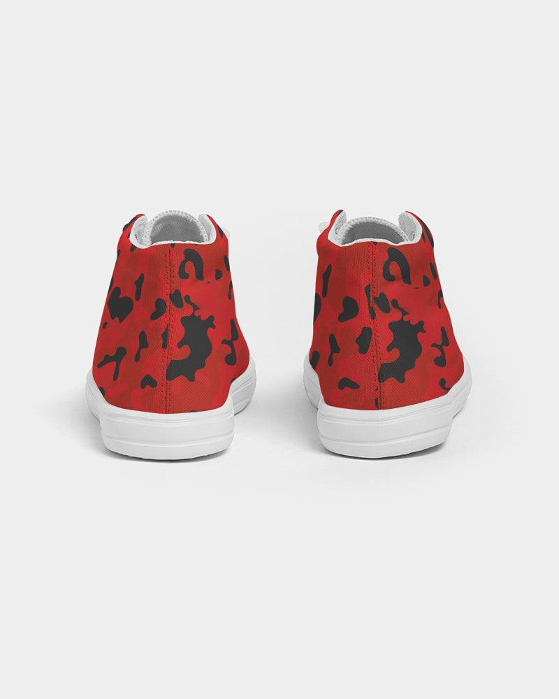 Red Camo Kids Sneakers