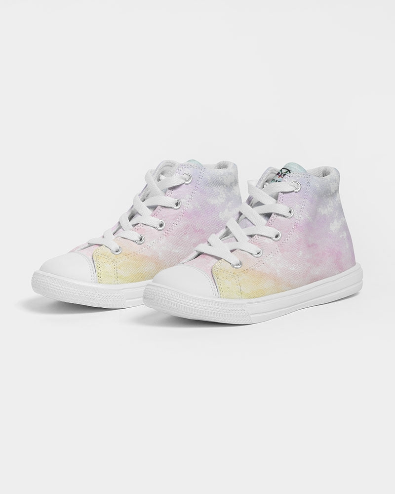 Watercolor Clouds Kids Sneakers