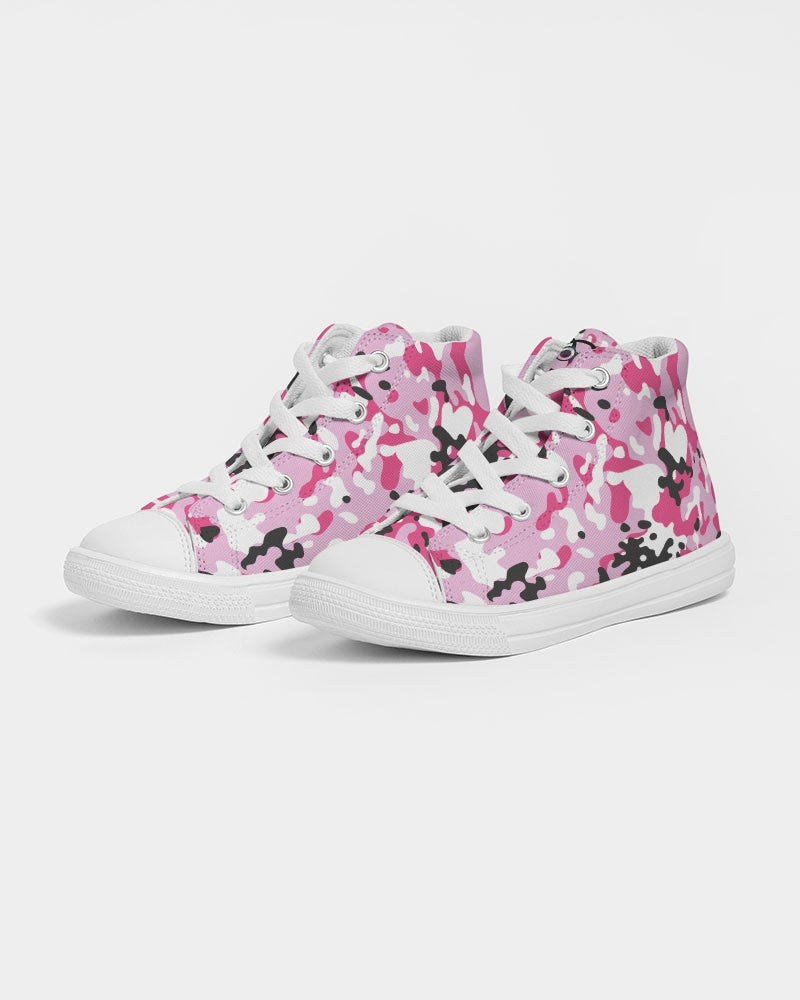 Pink Camo Kids Sneakers