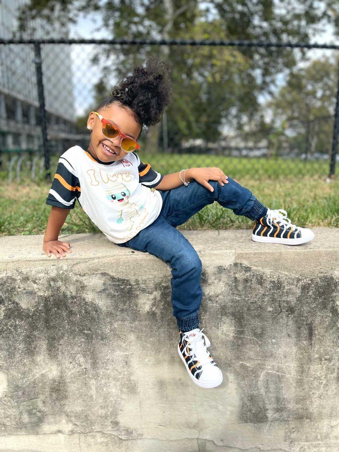 Striped Boo-G Kids Sneakers