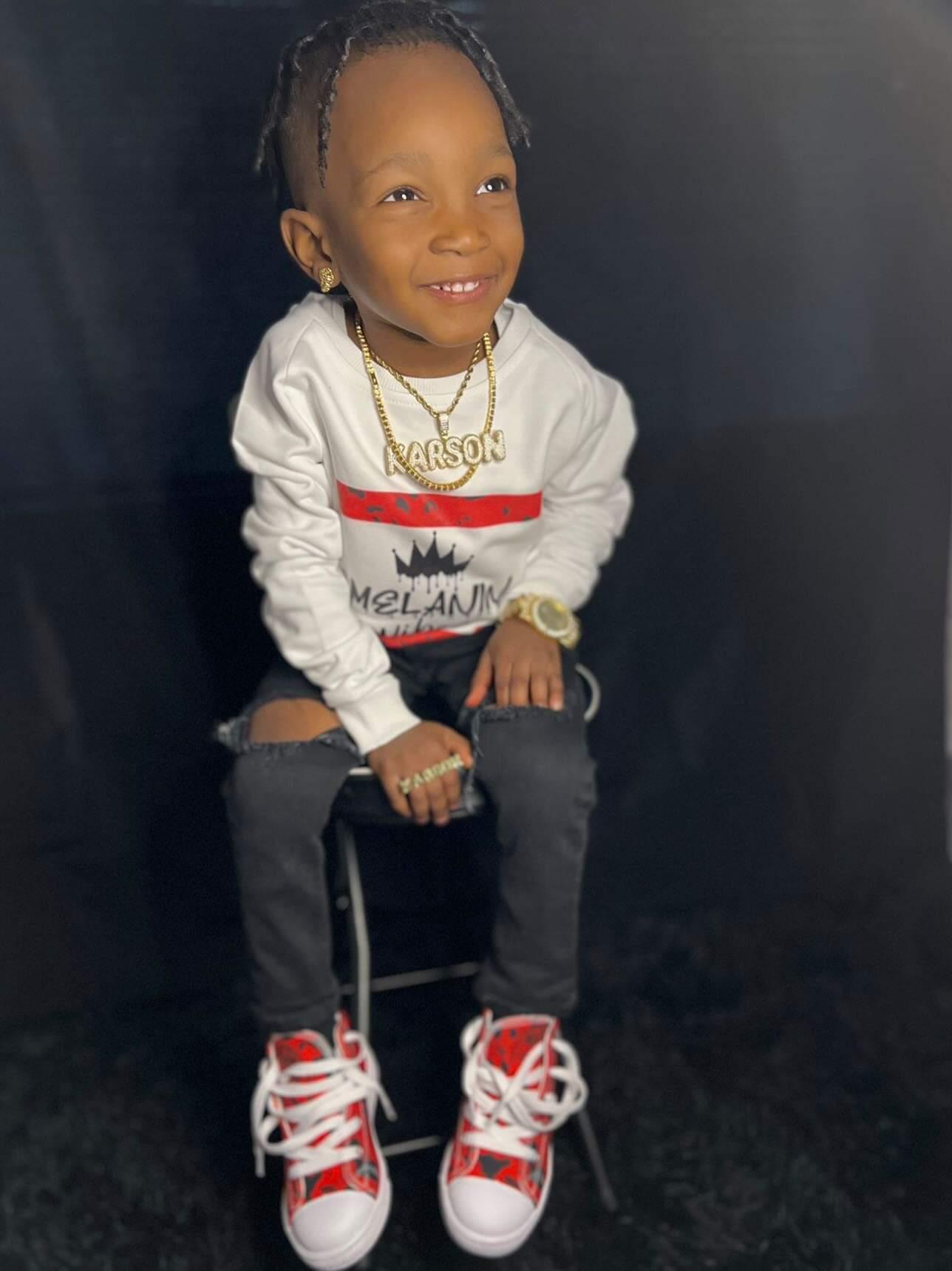 Red Camo Kids Sneakers