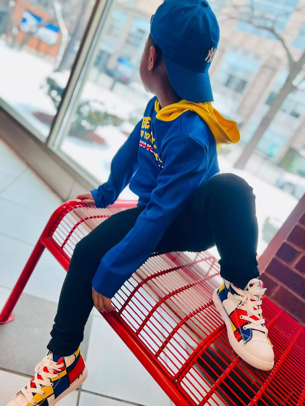 Geo Colorblock Kids Sneakers