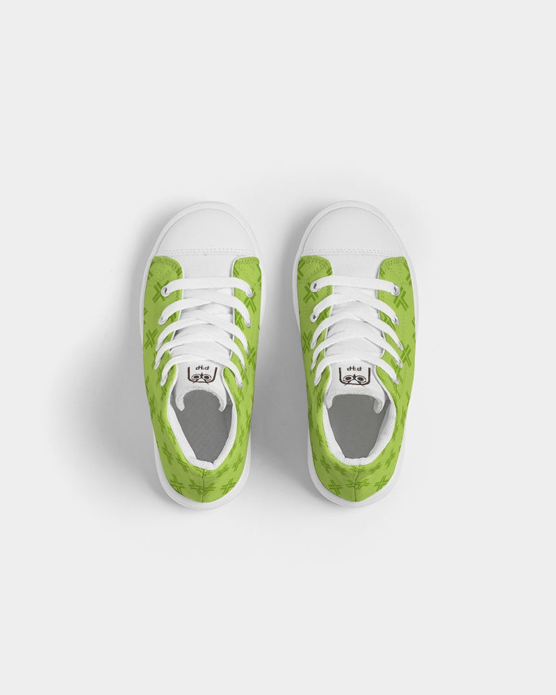 Geo Lime Kids Sneakers