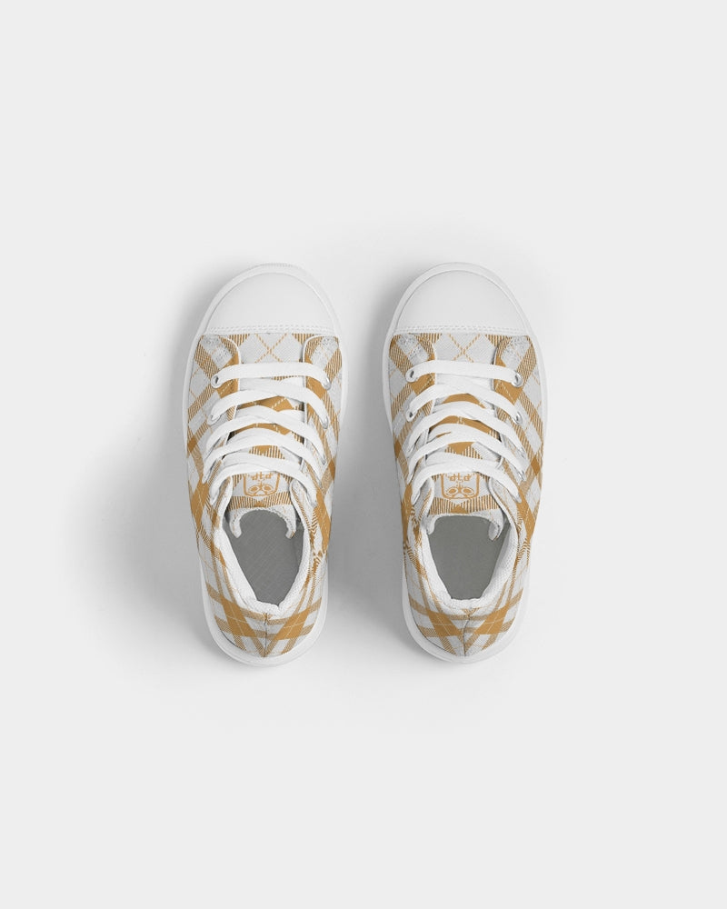 Winter Plaids Kids Sneakers