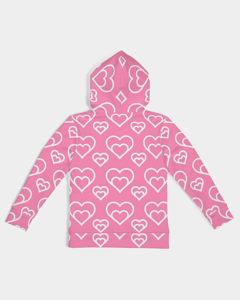 Pink Hearts Kids Hoodie