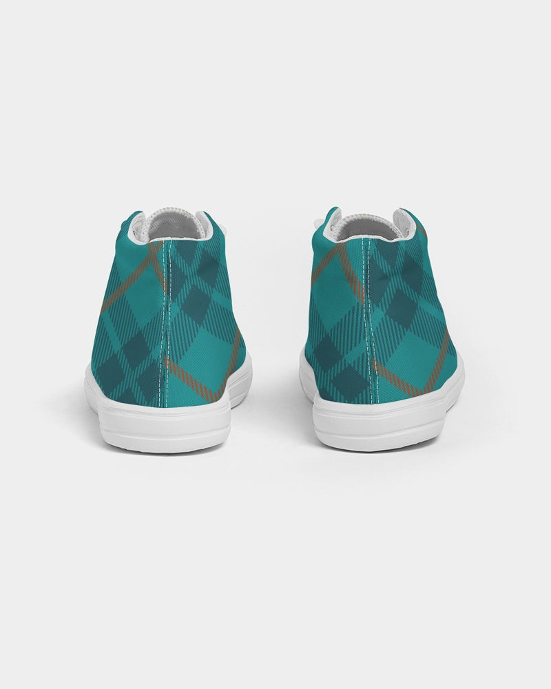 Ocean Plaids Kids Sneakers