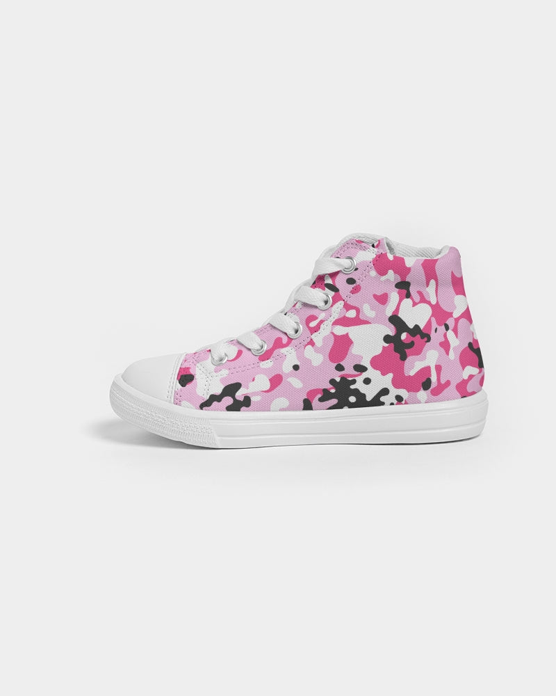 Pink Camo Kids Sneakers