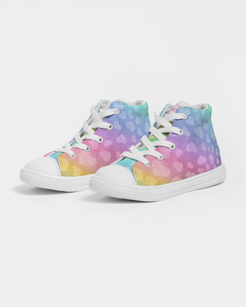 Rainbow Hearts Kids Sneakers