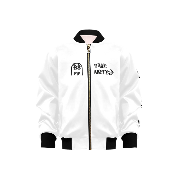 Whiteout Composition Flight Jacket