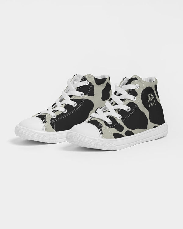 greyandblack Kids Hightop Canvas Shoe