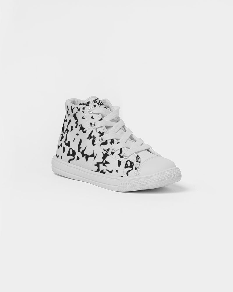 Whiteout Composition Hightop Sneakers