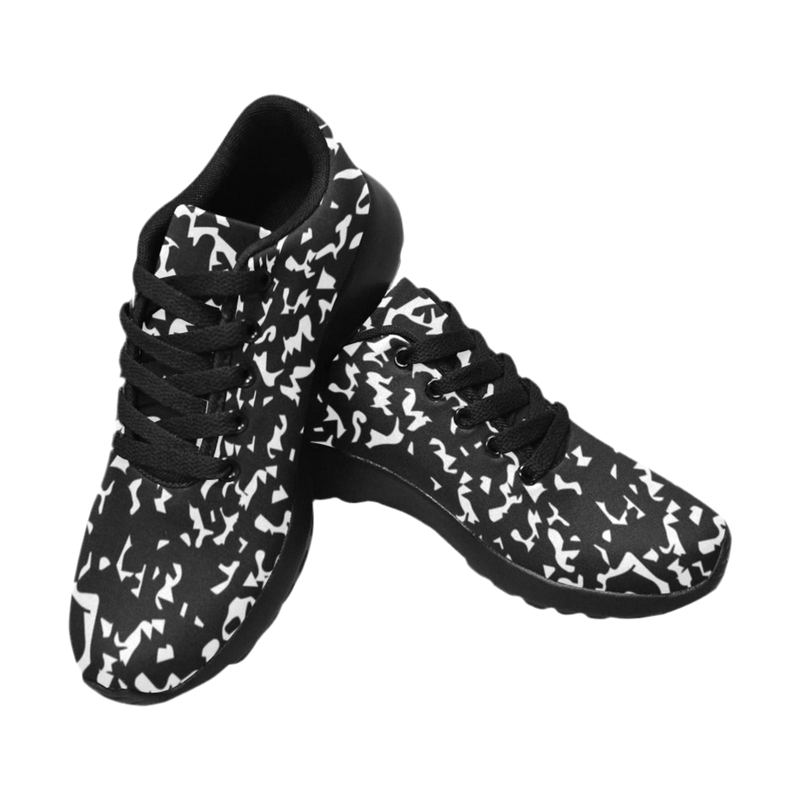 Blackout Composition Athletic Sneakers