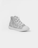 Grayscale Composition Kids Hightop Sneakers