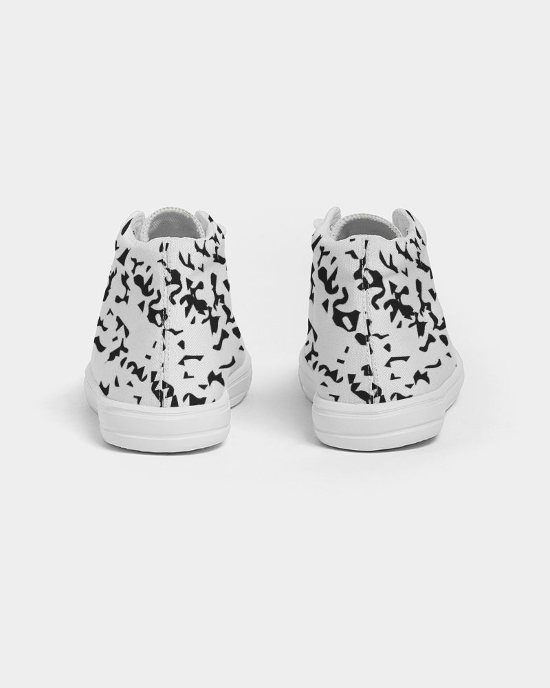 Whiteout Composition Hightop Sneakers