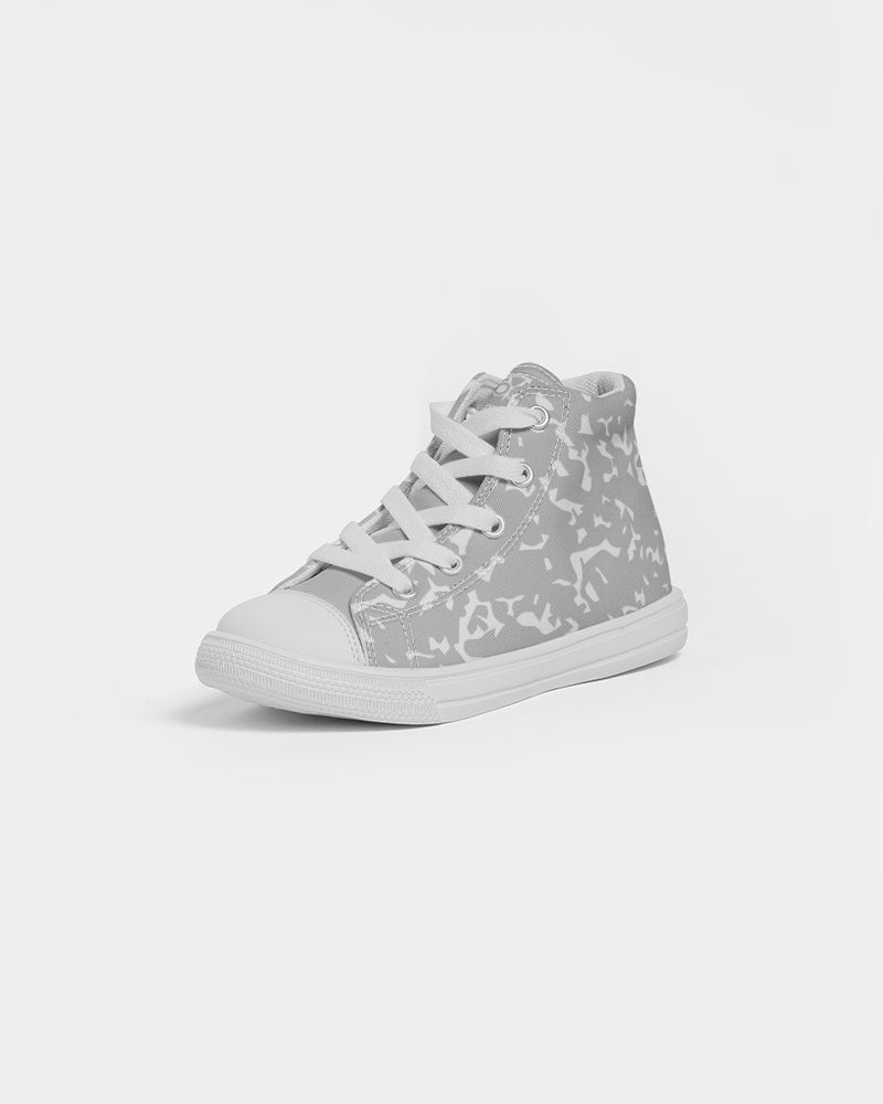 Grayscale Composition Kids Hightop Sneakers