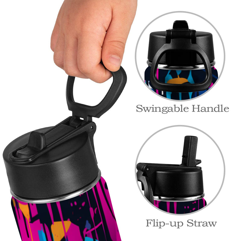 City Drip Water Bottle with Straw Lid