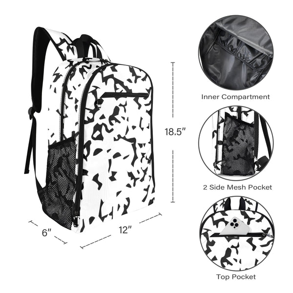 Whiteout Composition Leisure Sports Backpack