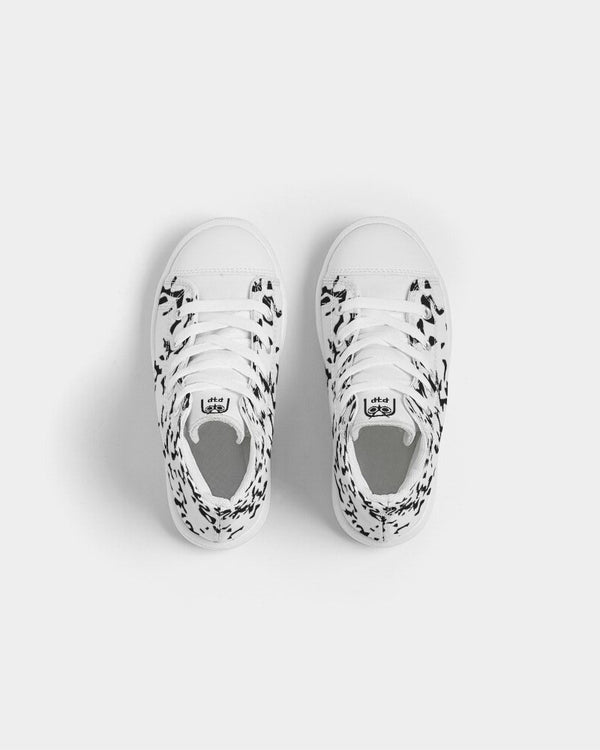 Whiteout Composition Hightop Sneakers