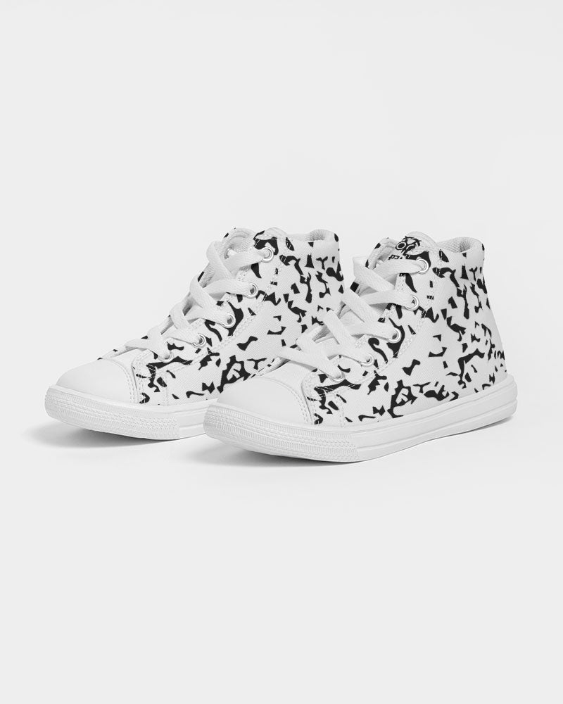 Whiteout Composition Hightop Sneakers