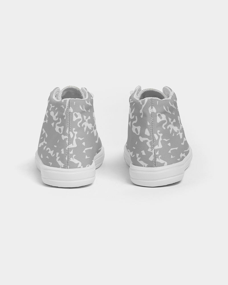 Grayscale Composition Kids Hightop Sneakers