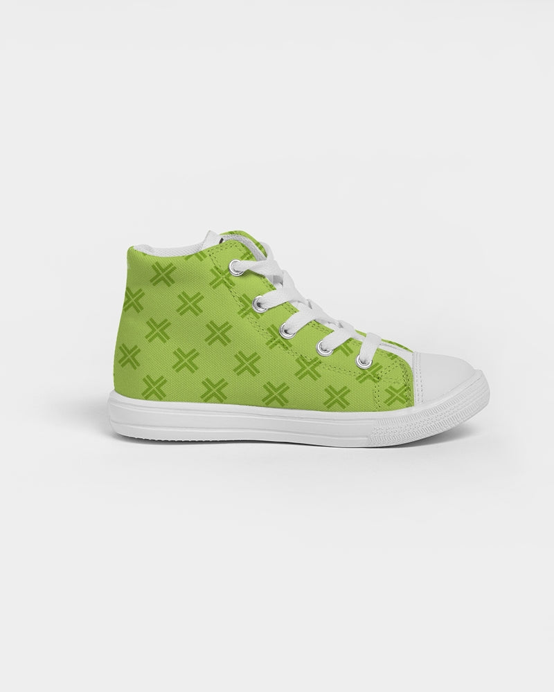 Geo Lime Kids Sneakers