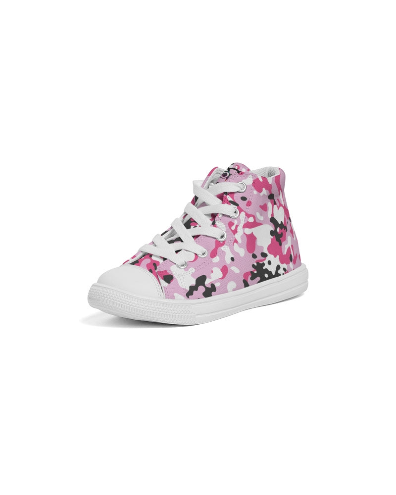 Pink Camo Kids Sneakers