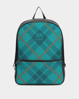 Ocean Plaids Classic Faux Leather Backpack