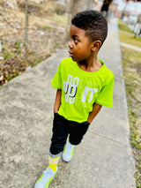 Do It Lime Blocks Kids Tee