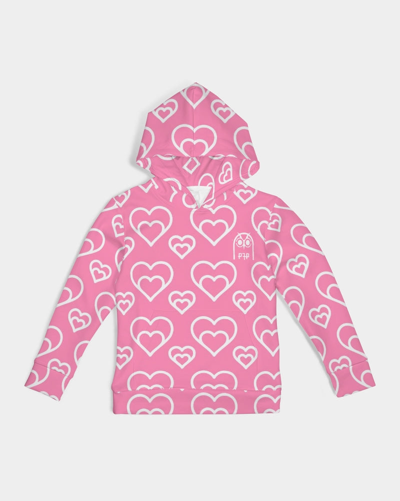 Pink Hearts Kids Hoodie