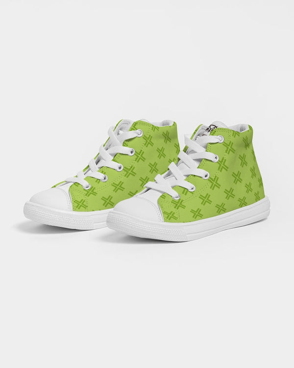 Geo Lime Kids Sneakers
