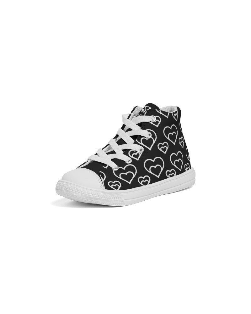 Black Hearts Kids Sneakers