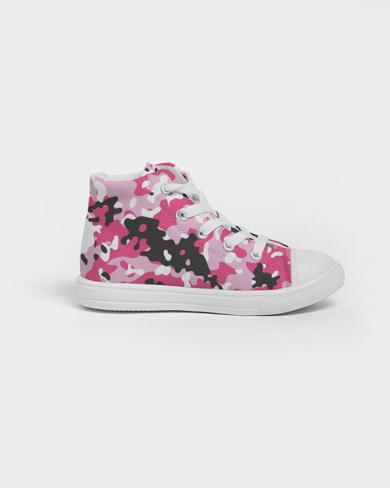 Pink Camo Kids Sneakers