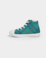 Ocean Plaids Kids Sneakers