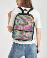 Geo Spring Classic Faux Leather Backpack